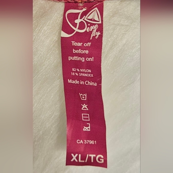 Firefly Boho 70's Floral Gingham Halter Knot Bikini Top (top only) - Picture 3 of 4